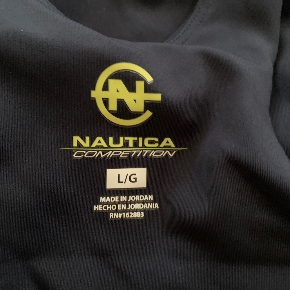 NWT Women's Nautica Competition Crop Top w / Built In Bra - Picture 9 of 10